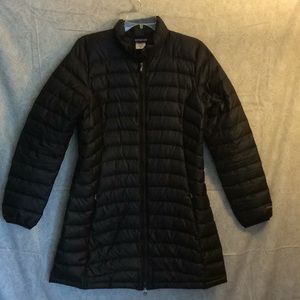 Patagonia Goose down mid length puff jacket M